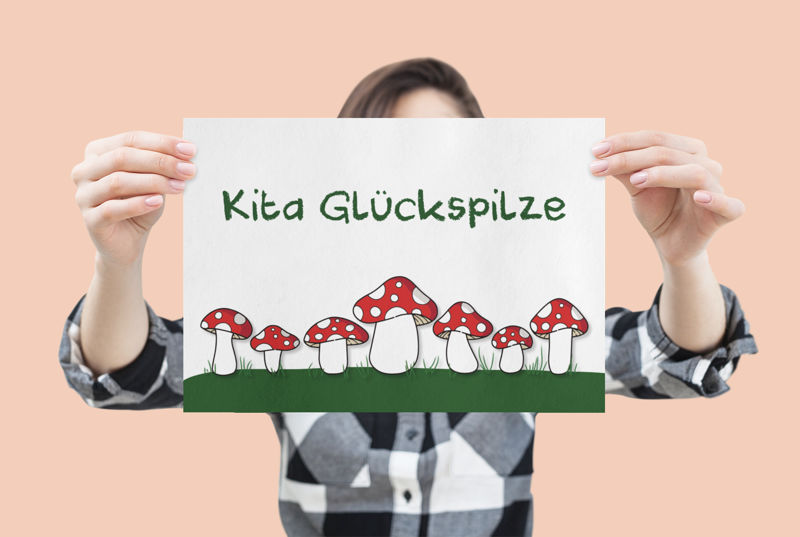 Kita Glückspilze - Logo by Marco Thönelt